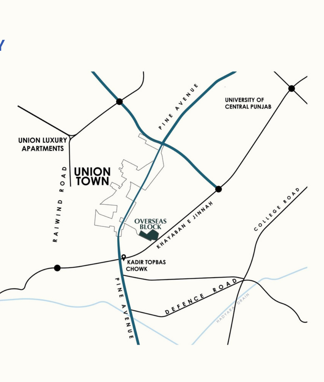 Prime Townhouse location map